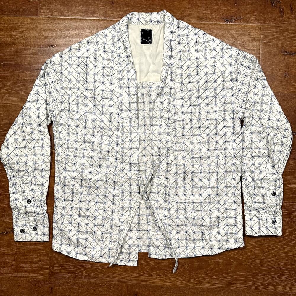 Visvim Japanese Lhamo Kimono Overshirt Jacket Womens 3 L White Embroidered Rare